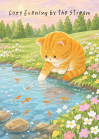 Cozy Evening by the Stream