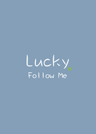 lucky follow me(Morandi blue)