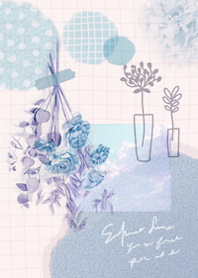 Sky and dried flowers4.