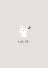 兔子2 音符 [灰米色]
