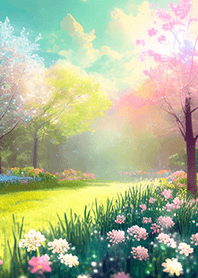 優美な春の風景の着せかえ(Spring-718)