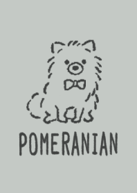 Doodle dog - Pomeranian - SKY GRAY
