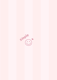 Smile Heart =Pink= Stripe