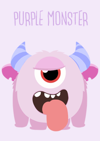 Cute purple monster