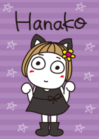 Bangs short girl's cat Halloween