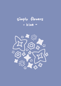 simply blue flowers