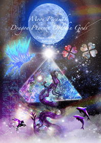 Moon Pyramid Dragon Phoenix Dolphin Gods