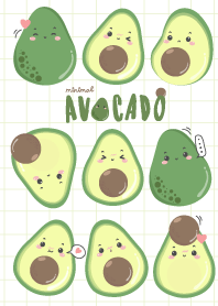Avocado (minimal white green ver.)