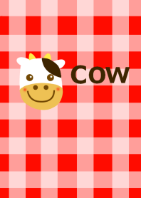 Cow and check pattern
