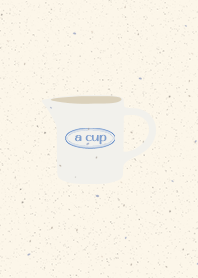 a cup  white & blue ver.