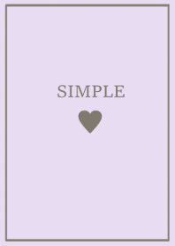 SIMPLE HEART =purple greige=