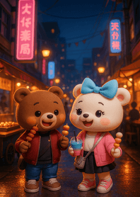 Evening Street Market Stroll