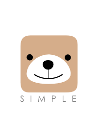 SIMPLE BEAR(brown)Ver.4