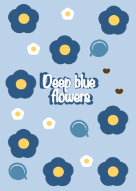 Deep blue flowers