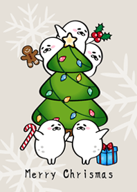 게으른 물개크리스마스!(그레이 브라운)