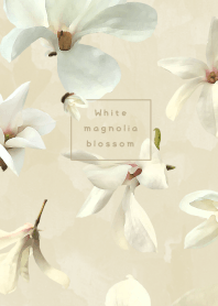 White magnolia blossom ~白木蓮~