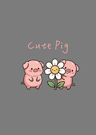 Cute Pig Daily life(fog gray)