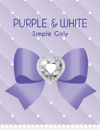 Quilting Ribbon Purple White Oshikatsu