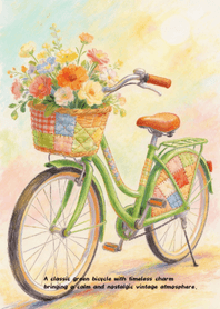 Vintage Green Bicycle