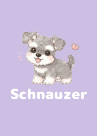 Sketch Schnauzer Purple 04
