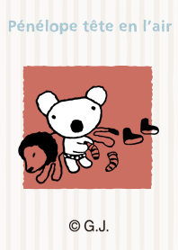 ペネロペ ラインアート（くすみレッド）