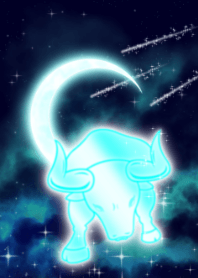 Moon and Taurus light blue 2023