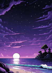 Starry sky by the sea E579eB