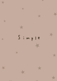 Beige with star pattern. Small.