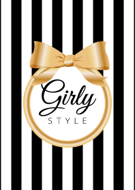 Girly Style-GOLDStripes-ver.8