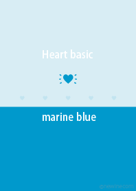 Heart basic マリン ブルー