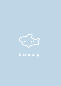 Mini Shark /aqua blue (BW)