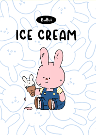 Rabbit ice cream in summer.