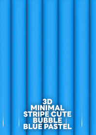 3D MINIMAL CUTE STRIPE [BLUE YELLOW RED]