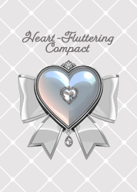 Heart-Fluttering Compact - white