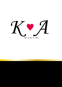 Love Initial K&A イニシャル 2