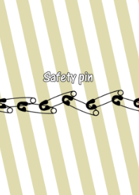 Safety pin -Antique color-