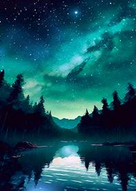 Beautiful starry night view#2810