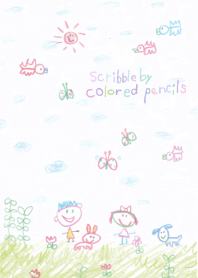Scribble by colored pencils 2(Theme)
