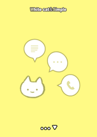 White cat & Simple type B yellow