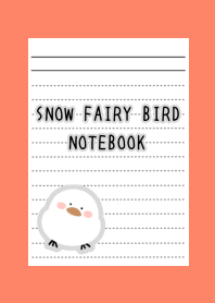 SNOW FAIRY BIRD NOTEBOOK/APRICOT COLOR