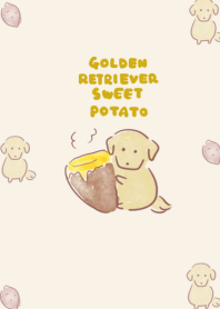 golden retriever sweet potato beige