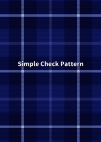 Simple Check Pattern[Navy]