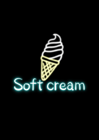 Simple neon -Soft cream-
