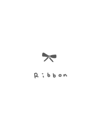 Cute gray ribbon.