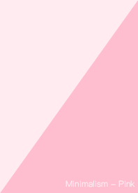 極簡主義 - 粉紅色