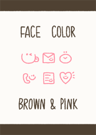 FACE COLOR BROWN & PINK