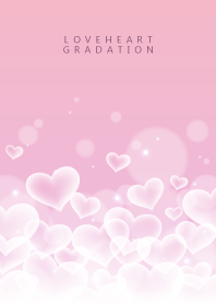 LOVE HEART GRADATION Pink&White 29