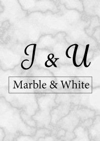 J&U-Marble&White-Initial