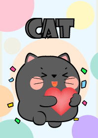 Love Chubby Black Cat  Theme