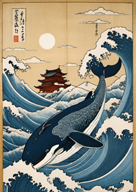 浮世絵 - 鯨 7f431c